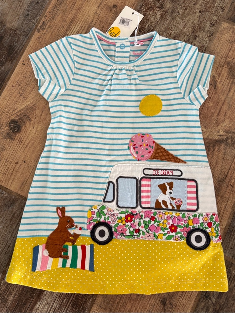 NWT Baby Boden Girls (12-18mo) Ice Cream Truck Dress
